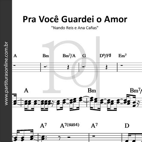 Pra Você Guardei o Amor (Part. Ana Cañas) (cifrada).